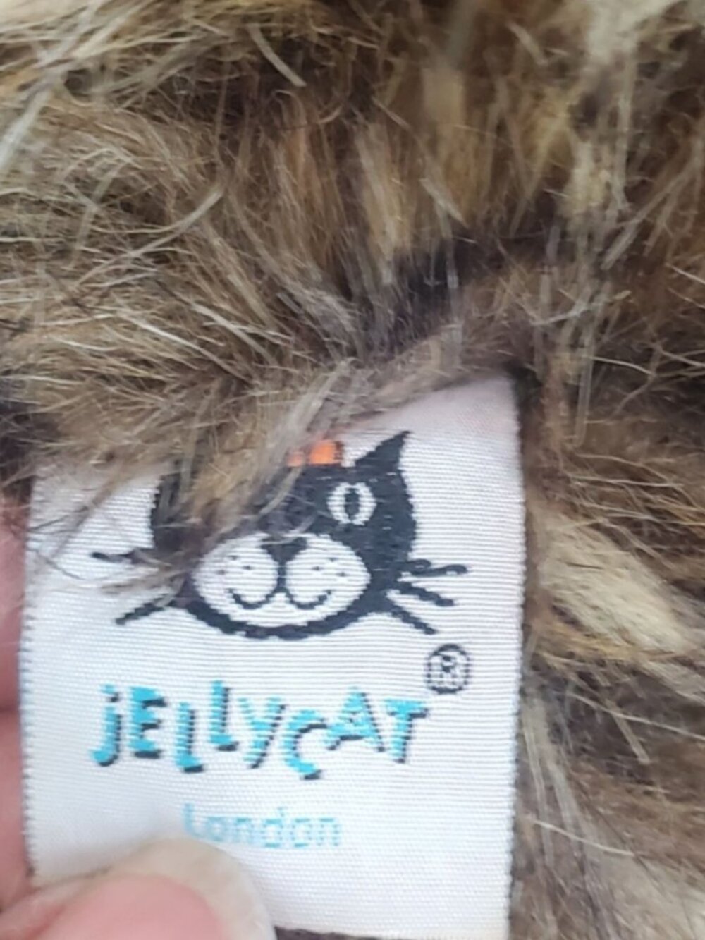 Jellycat London Cyril Sloth Plush Stuffed Animal Fluffy Long Hair Shaggy 17inch - Picture 3 of 8